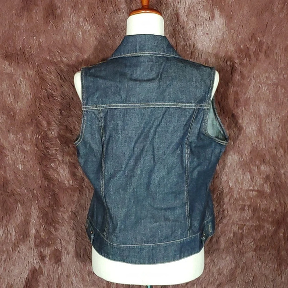 Harold's Dark Denim Vest - Picture 3 of 5